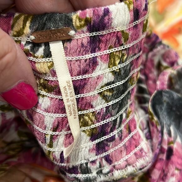 Free People floral spaghetti strap romper EUC size XS - Picture 10 of 12